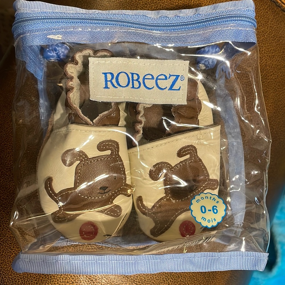 Baby Boy Shoes! 2 pairs of Robeez slip on shoes!